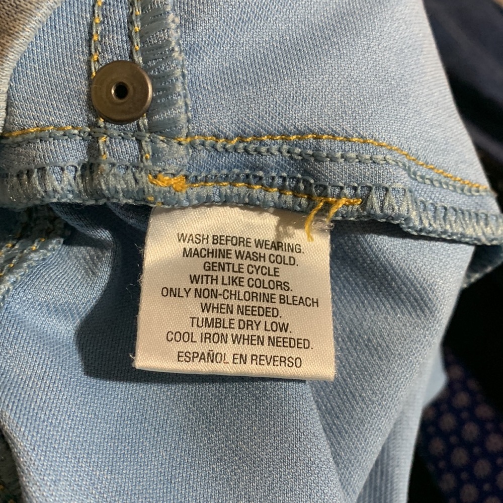 Style & Co Capris Pants Jeggins Blue Size L Stretchy Pull up - Picture 12 of 12